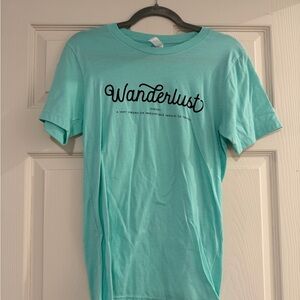 Wanderlust Men's Light Blue Tee